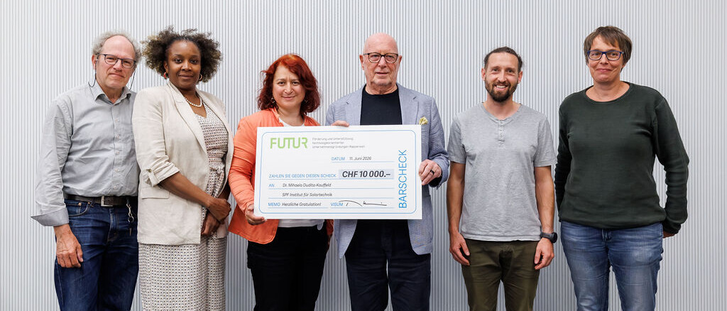 Das Projektteam von «SophiA» bei der Preisübergabe