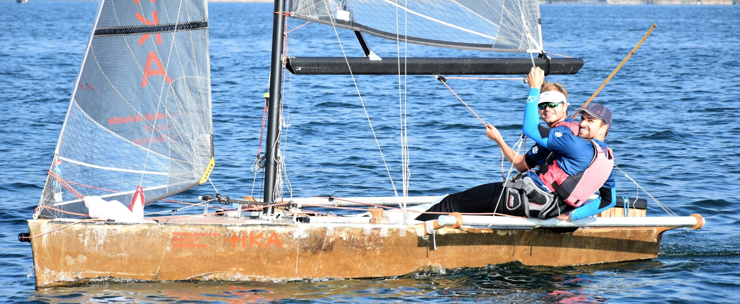 Mitglieder des Teams ecosail der Hochschule Karlsruhe an der Herbstregatta des Yacht Club Rapperswil.