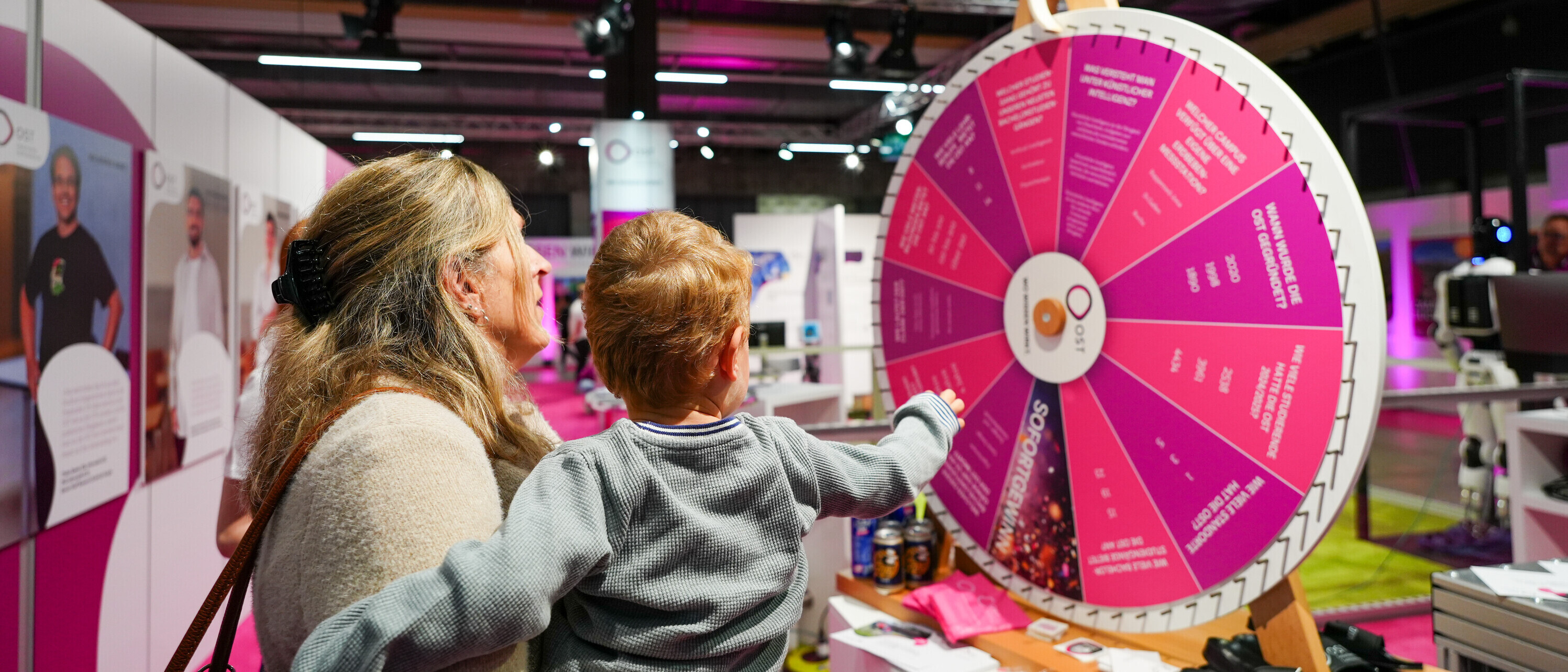 OST-Glücksrad an der OLMA.