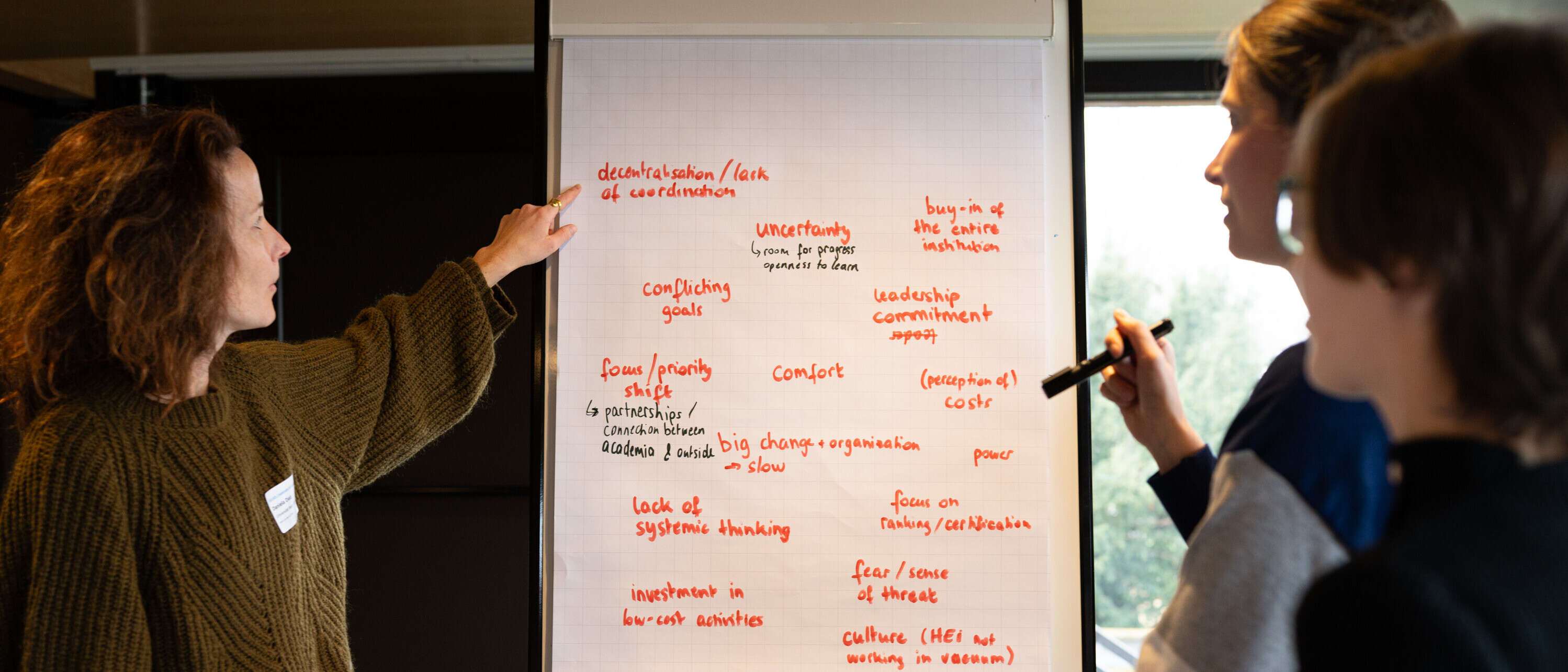 Im Rahmen des «World Café» fanden Peer-Learning-Sessions zum Thema «Navigieren durch die Nachhaltigkeits-Landschaft» statt.