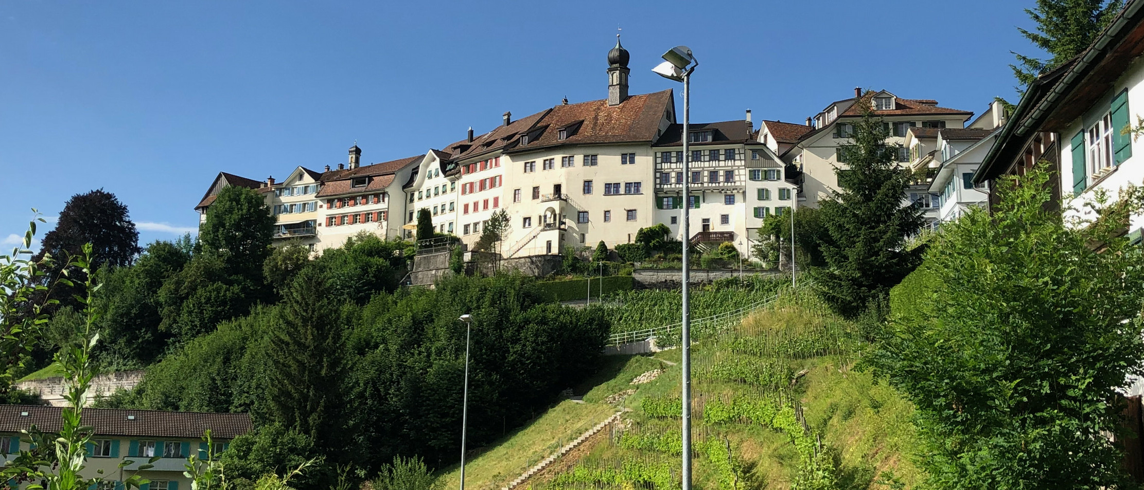 Panoramaansicht der Gemeinde Lichtensteig