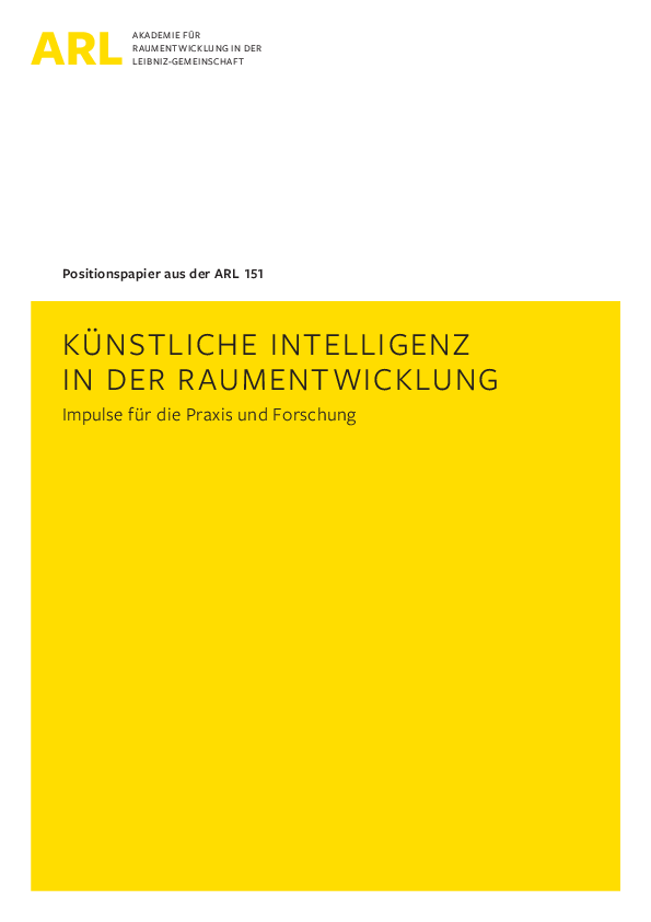 Künstliche Intelligenz in der Raumentwicklung - Impulse für die Praxis und Forschung