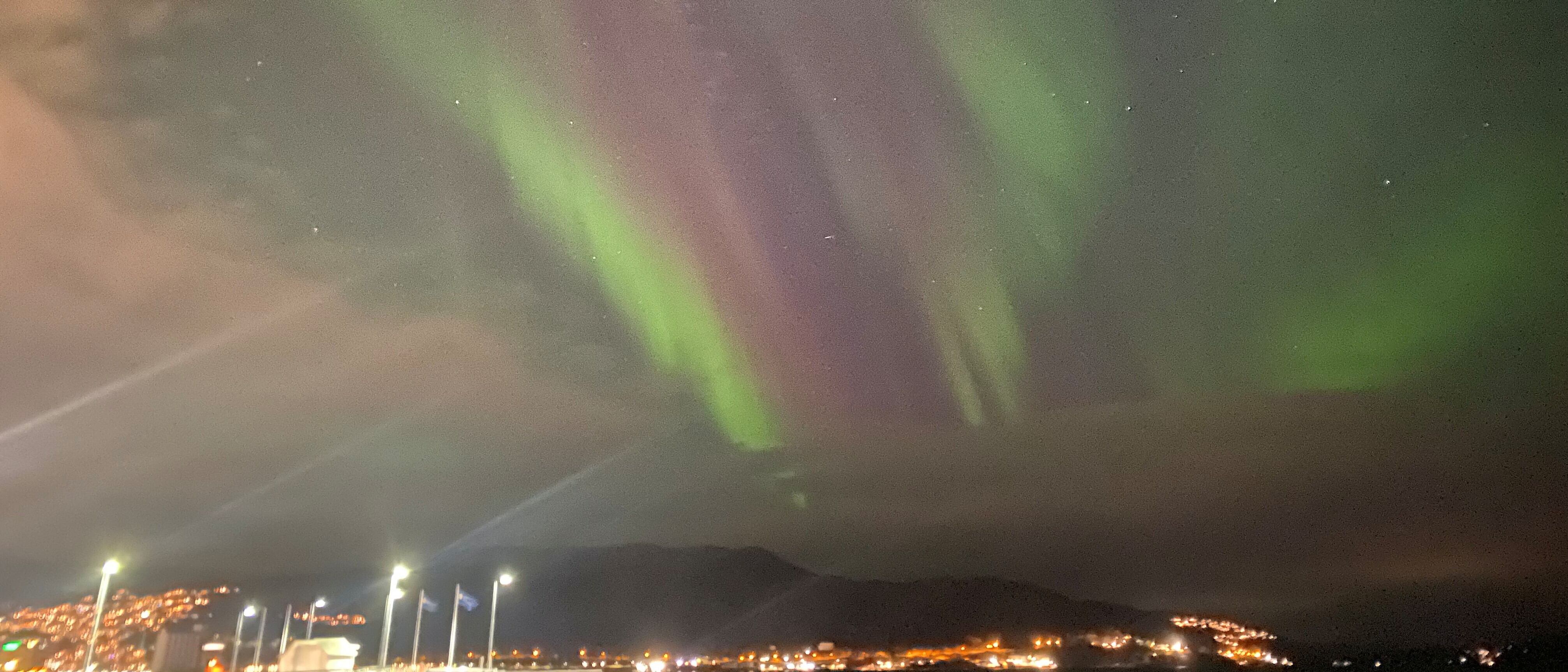 Nordlicht am Nachthimmel