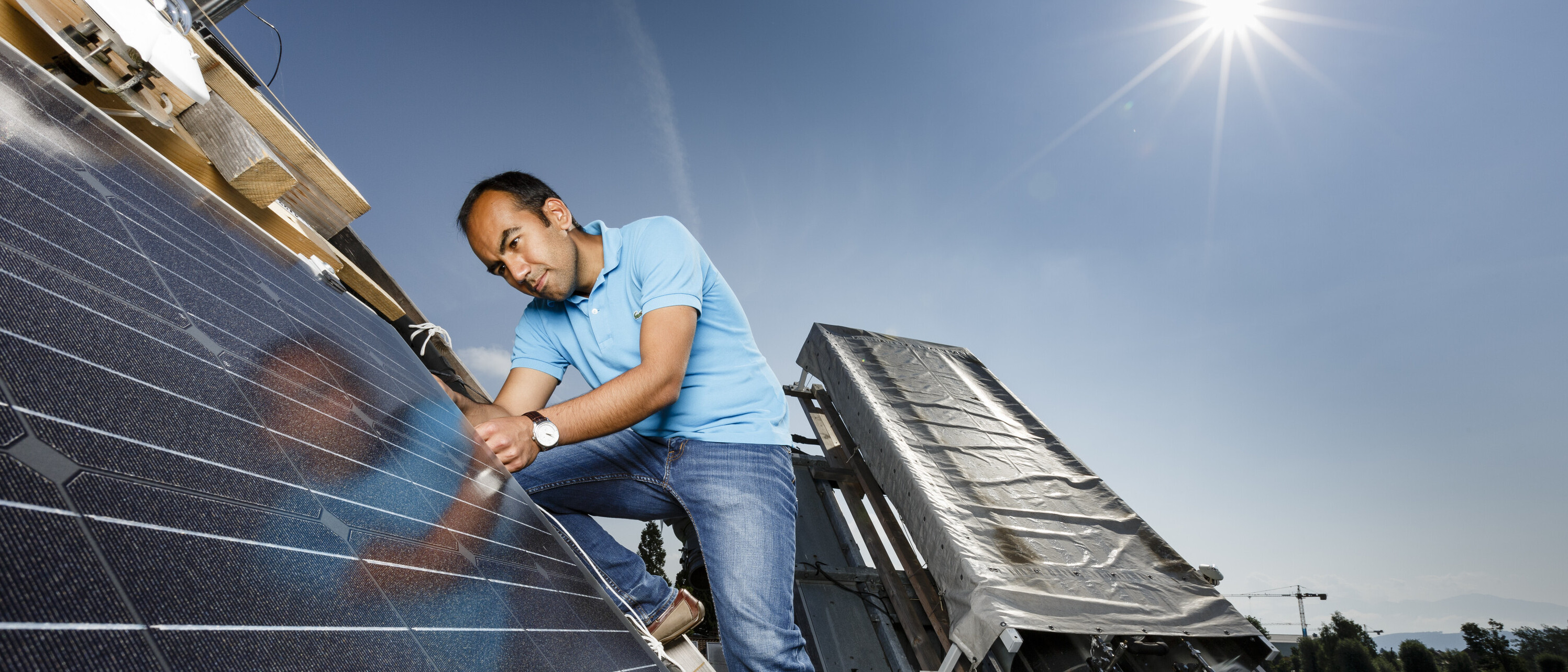 Auf dem Solardach der OST kann Kindern und Jugendlichen die Forschung an der Solartechnik nähergebracht werden.