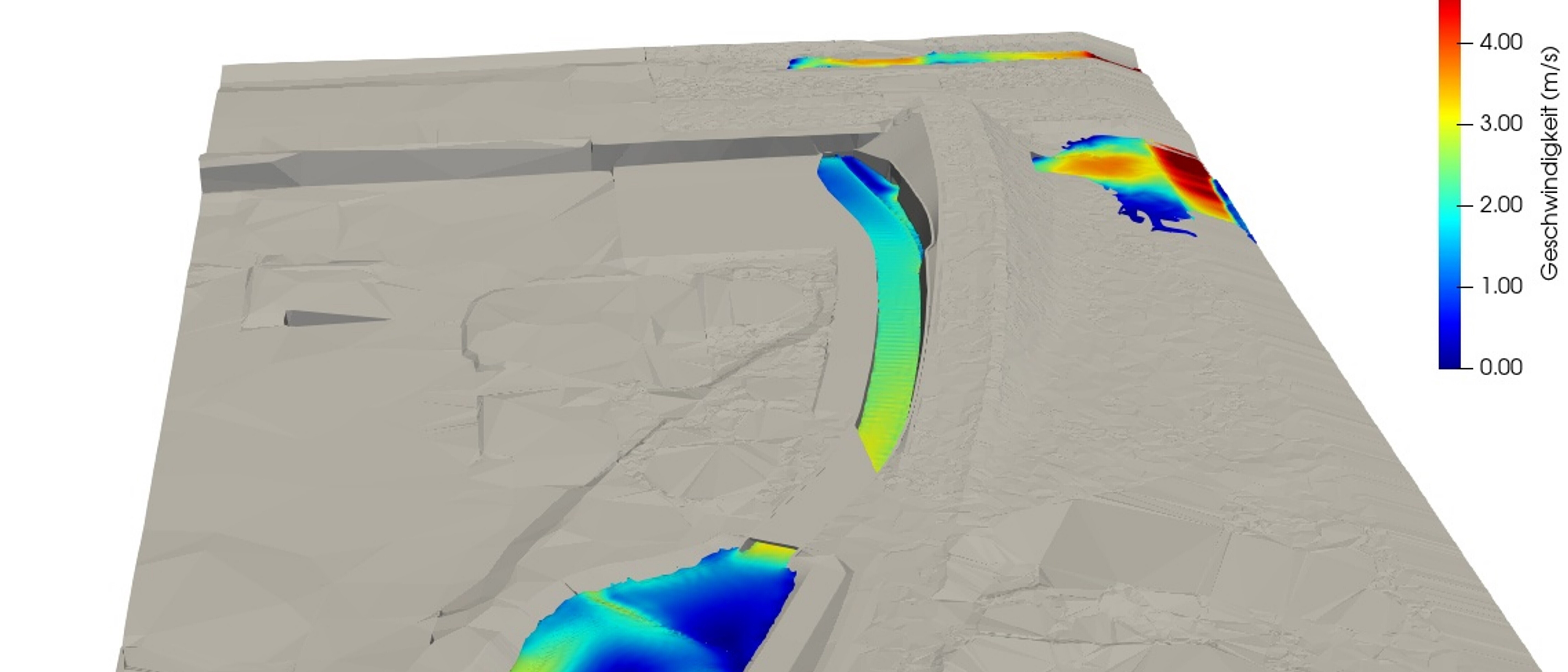 3D-Modellierung des Hochwasserschutzbauwerks Reschubach 3D-Modellierung des Hochwasserschutzbauwerks Reschubach