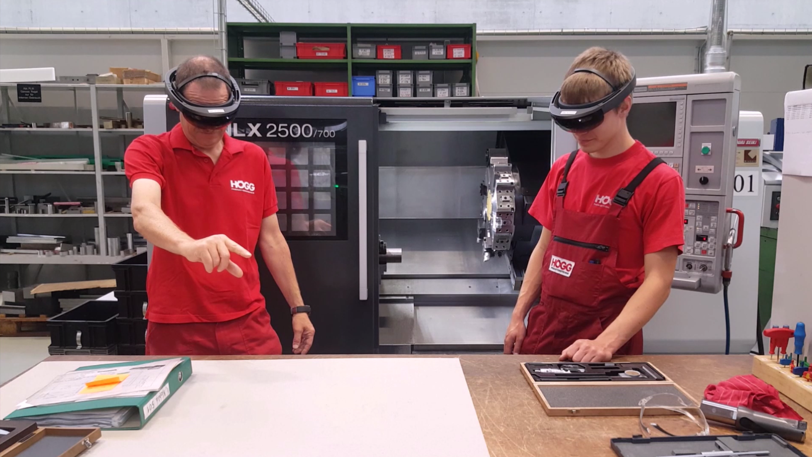 Training an employee on the new application