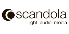 Logo scandola - light, audio, media GmbH