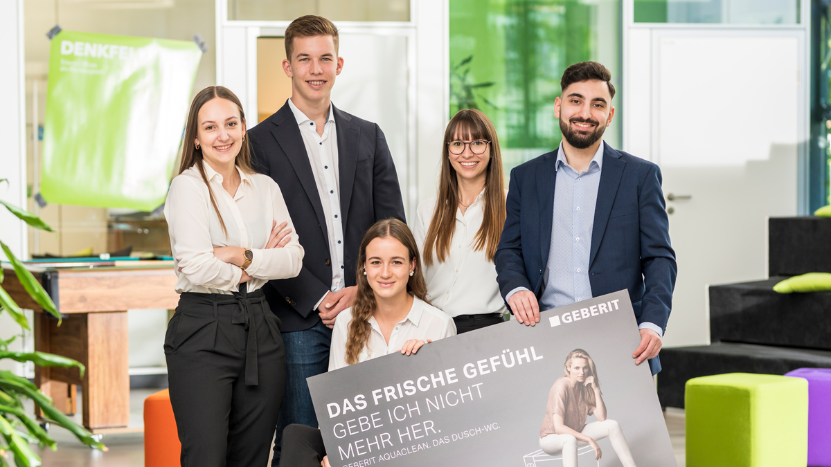 [Translate to English:] Teamfoto vornominiertes Team Geberit Vertriebs AG