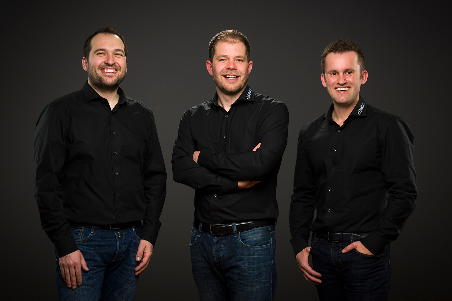 Die Kemaro-Gründer (v.l.) Martin Gadient, Thomas Oberholzer und Armin Koller.